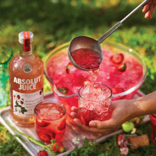 Absolut Juice Strawberry Spritz